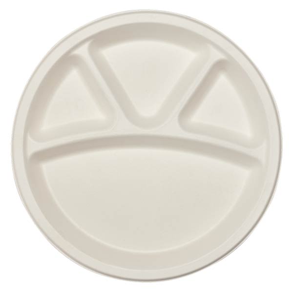 12 - 4 CP Round Compartment Plates