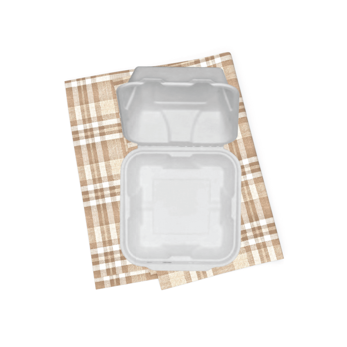 6x6 Disposable Clamshell Box