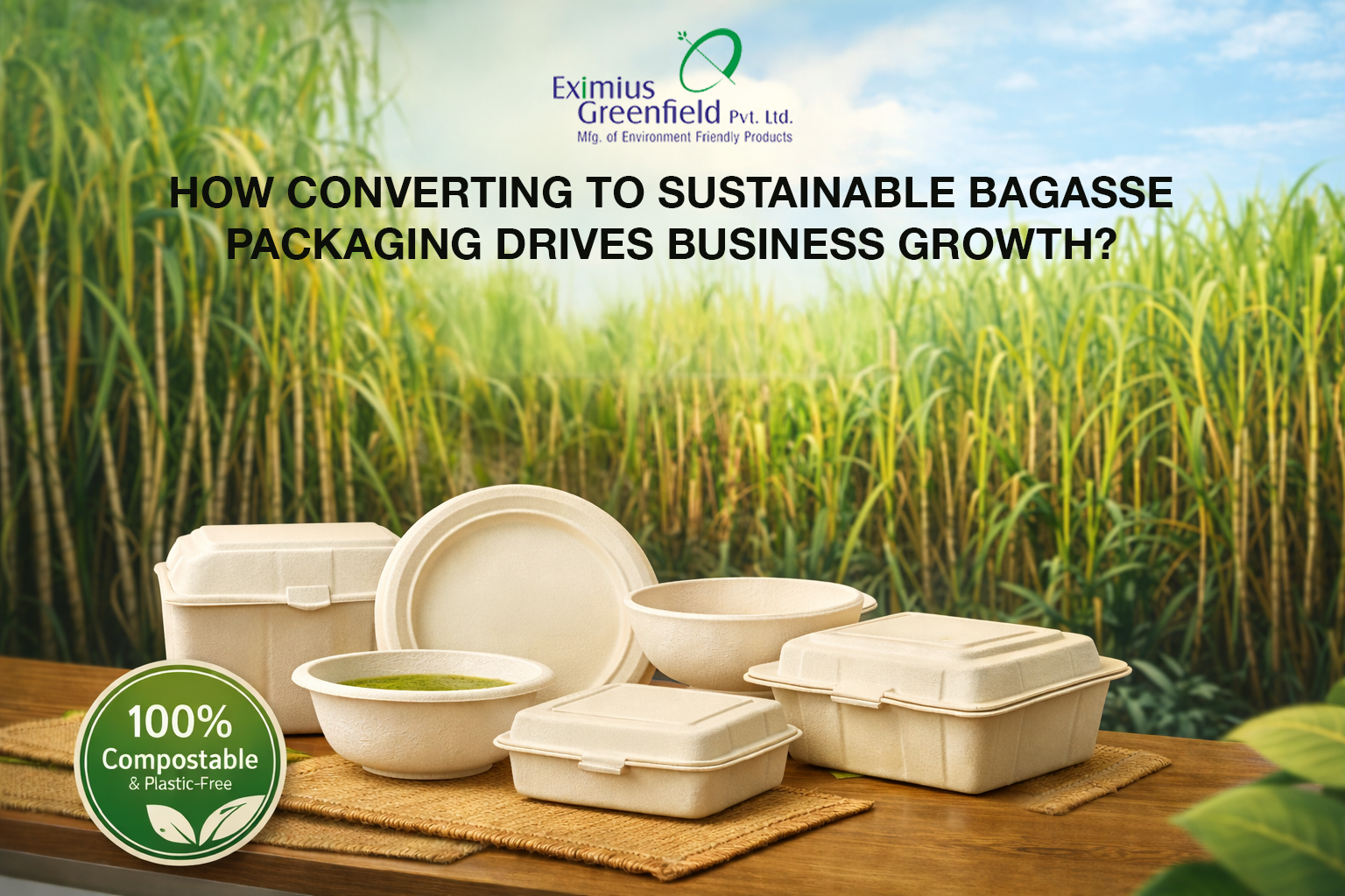 How Converting to Sustainable Bagasse Packaging Drives Business Growth? 