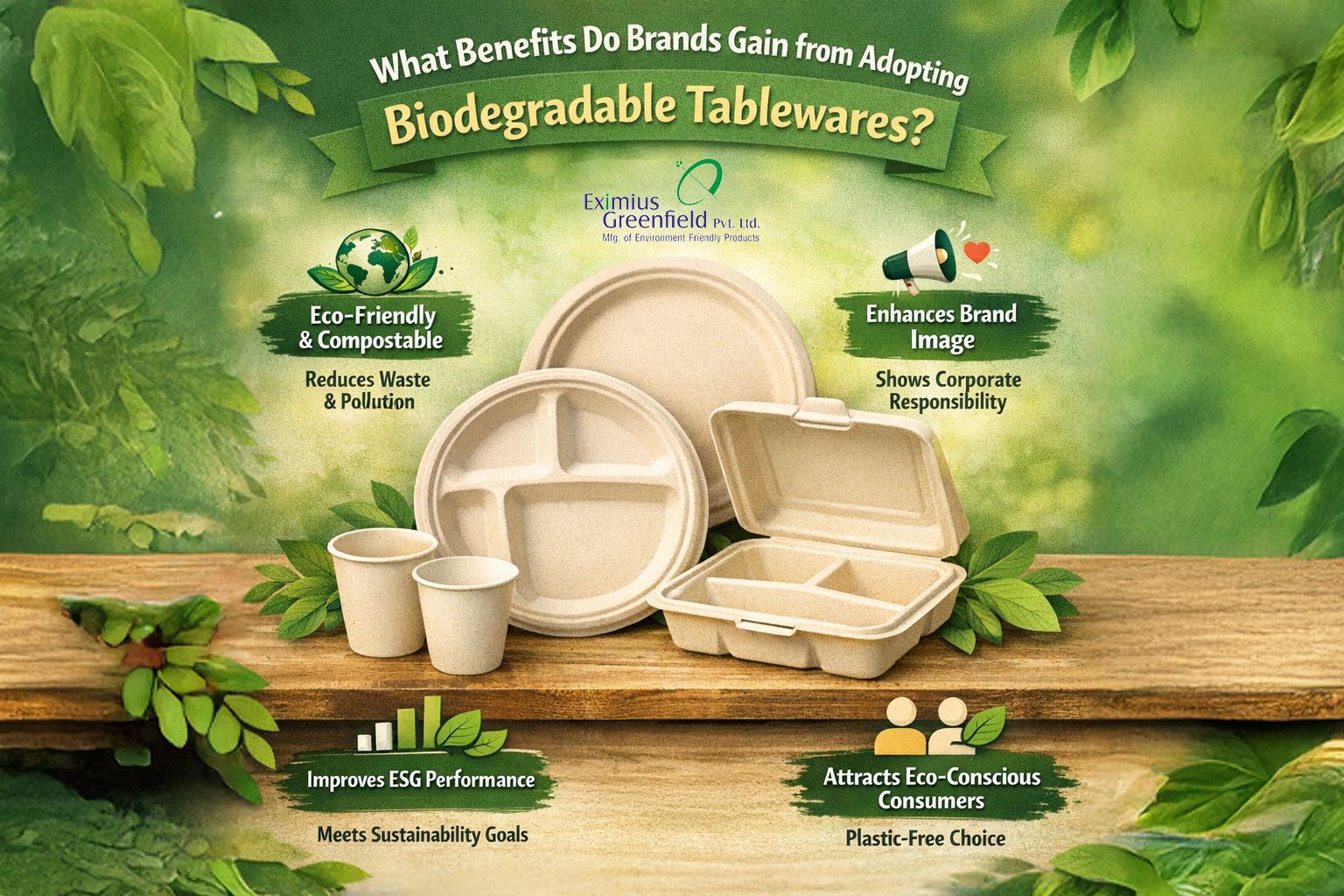 What Benefits Do Brands Gain from Adopting Biodegradable Tablewares?